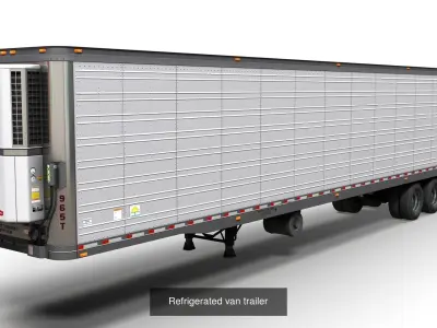 Industrial trailers 3D Model Pack