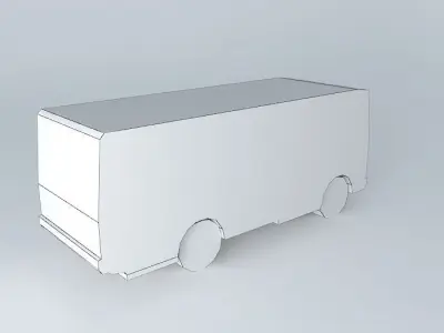 Russian BUS PAZ Free 3D model