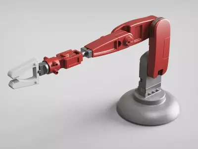 Robotic arm mechanical style industrial 3D model