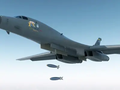  Strategic Bomber Rockwell B-1 Lancer Rigged 