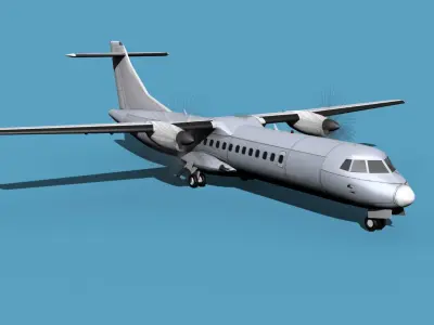 ATR  ATR-72-600 Bare Metal 3D model