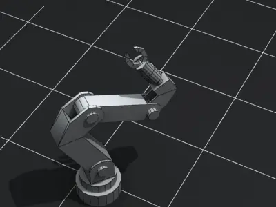Mechanical Arm Jointed Animated Free 3D model