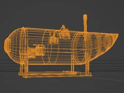 Ocean Gate Titan Submarine 3D model