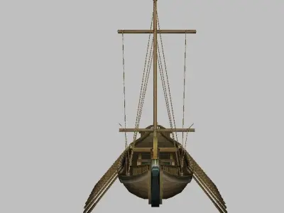 Boat Model viking ship - viking ship 3D model