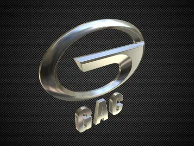 gac logo 3D model