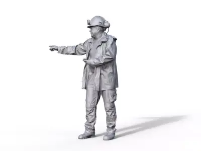 FIGUR BERGMANN BERGARBEITER MINER GAFFER DIORAMA 3D print model by haller3d