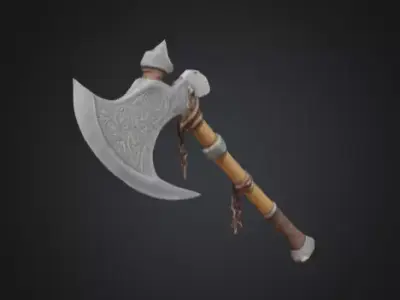 modern axe 3D model purchase