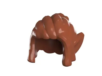 Custom3Dprint Minifigure Accessory - Minifigure Hair S2 - 132 3D print model