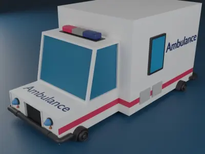 Ambulance  Free 3D model