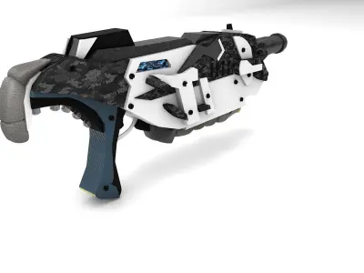 Futuristic Gun -2 - Exclusive Design Free 3D model