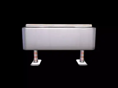 3d High Resolution Road Safety Of Driving Traffic Barrier 3D model purchase