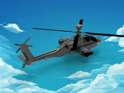 Boeing AH-64 Apache 3D model purchase