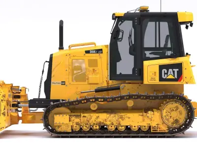 D6K2 Track-Type Tractor Medium Dozer 3D model