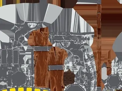 stylized Lantern Low-poly 3D model