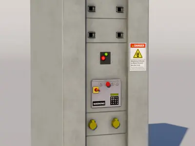 Electrical Box 10 Low-poly 3D model