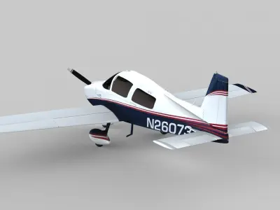 Aircraft-Schell Mark-N26073 Low-poly 3D model