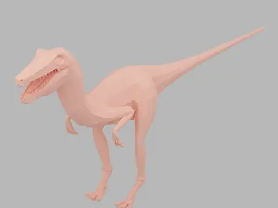 dinosaurs base mesh Low-poly 3D model