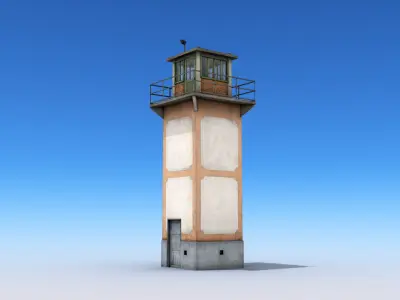 Guard Tower Low-poly 3D model