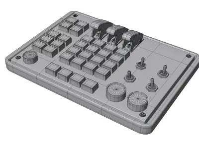 3D Control Panel Bundle Pack Part 1  Game Ready 3D model