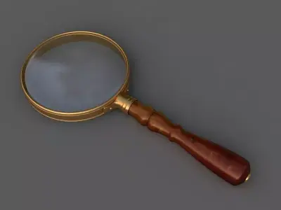 Magnifying glass 3D model