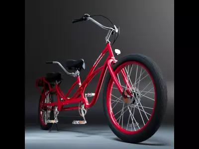 Tandem E-Bike 3D model