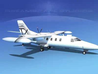 Dreamscape AF-46 Turbo Star Executive V06 3D model