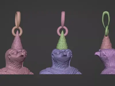 Horus Pendent 3d Print Model 3D print model