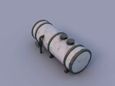 Water tank Low-poly 3D model purchase