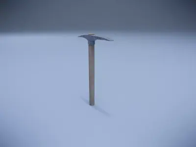 Pickaxe Low-poly 3D model order