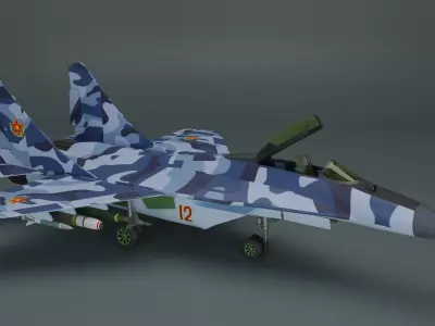 Mikoyan MiG-29 3D model shop