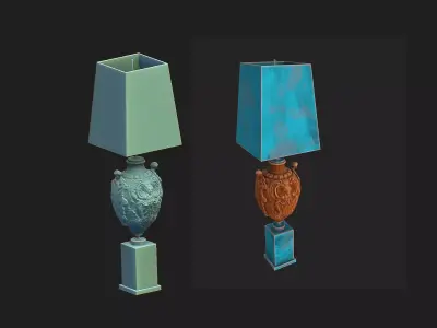 floorlamp Low-poly 3D model