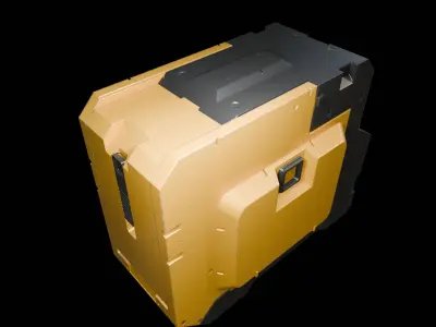 Sci-fi Generator Low-poly 3D model