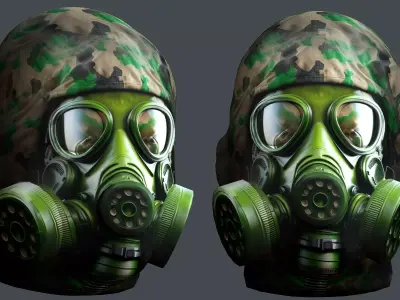 Helmet 3d model military combat Military Low-poly Low-poly 3D model purchase
