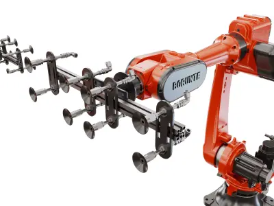 Industrial Robot Pack Low-poly  3D model