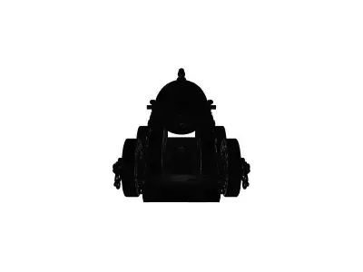 Old War Canon 3D Model 3D print model