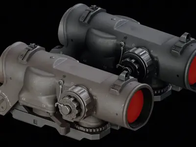 ELCAN SpecterDR Low-poly 3D model purchase