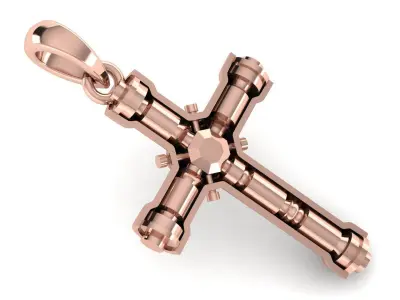 CROSS PENDANT CR201 3D print model