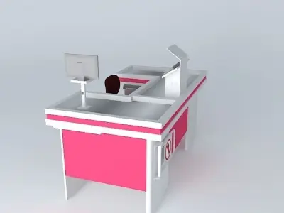Kit514 Caixa Comercial check out Mercado por Alex Marques Free 3D model