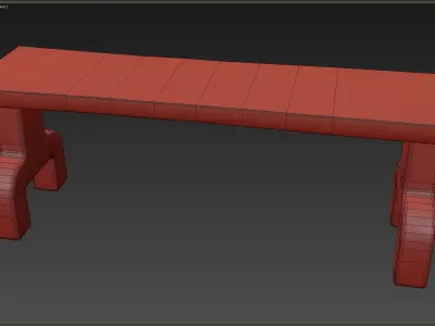 Medieval Rustic Low-poly 3D model