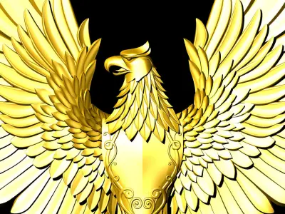 Rare Garuda Bird 3D model