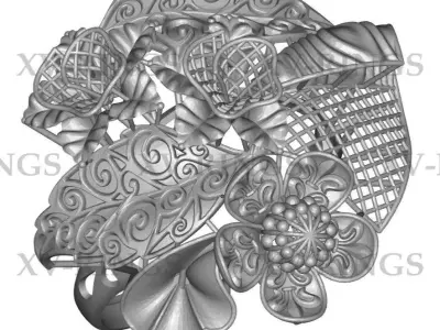 NEW TURKISH RING XV-13 3D print model