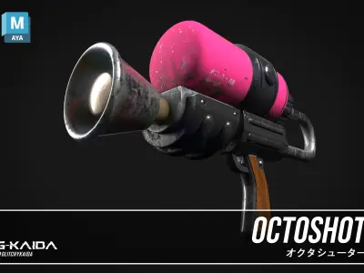 Prop - Weapon - Octoshot 3D model