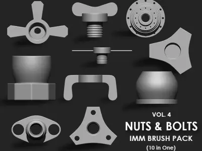 Nuts and Bolts IMM Brush Pack 10 in One Vol 4 3D model