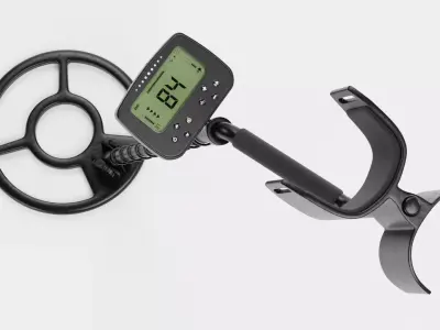 Metal Detector - Clean Professional Ground Scanner 3D model