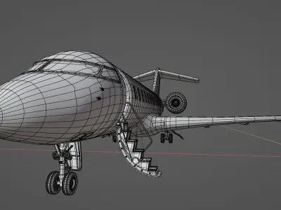 PRIVATE JET 3D model by bongkarn