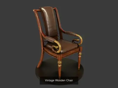 Vintage Furniture Set 3D Model Pack