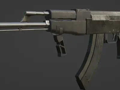 Military AK47 3D model