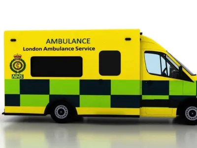 Mercedes Benz Sprinter Truck England Ambulance EU 3D model