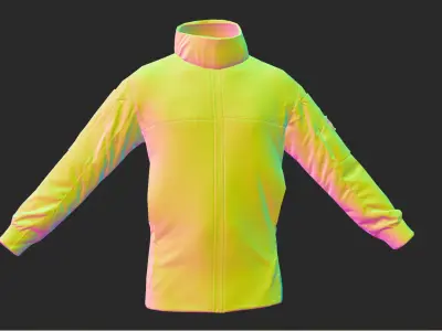 3D Model of Cold WX Jacket LT Gen 2 in 4 Colors Low-poly 3D model