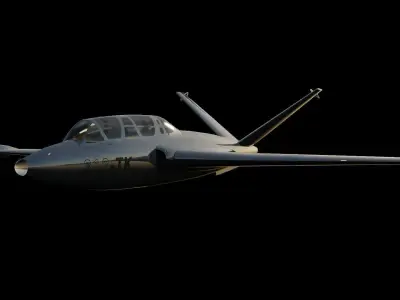 Fouga Magister 3D model